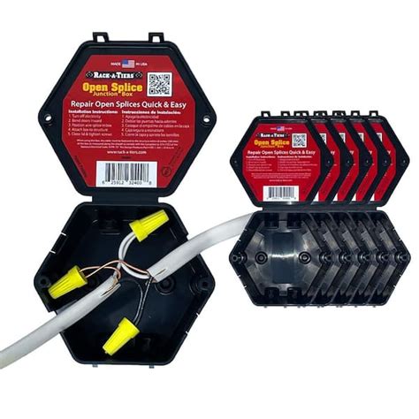 rack-a-tiers junction box|electrical splice box with terminals.